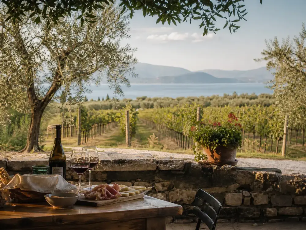Bardolino wine and olive oil around Lake Garda