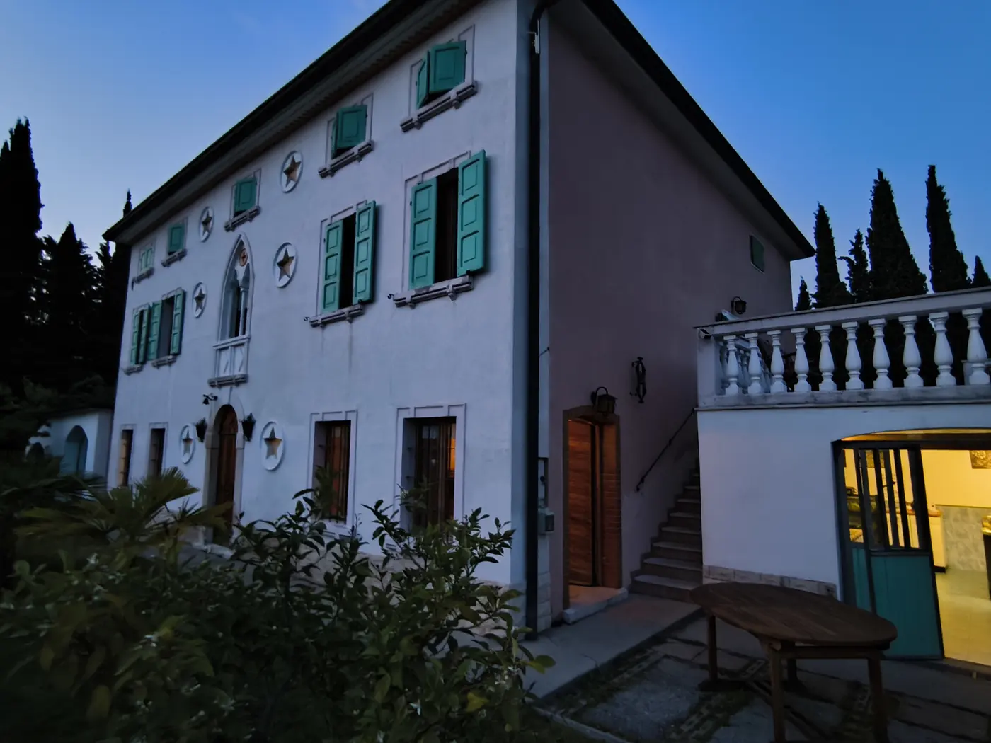 Exterior of Agricola Lotto Gabriele in Rivoli Veronese during asparagus season
