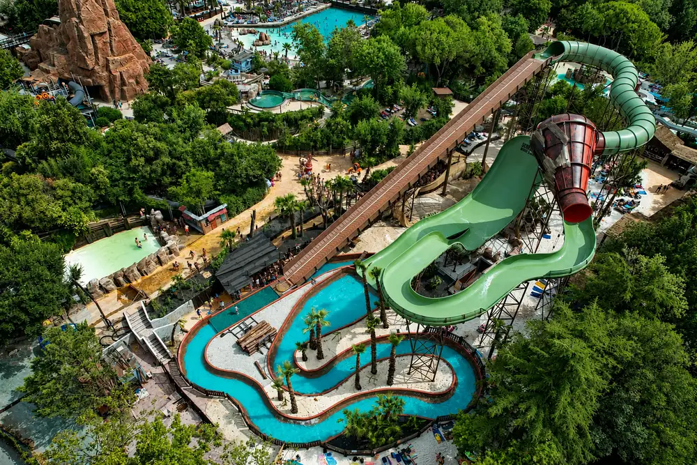 Water slides at Caneva Aquapark near Lazise