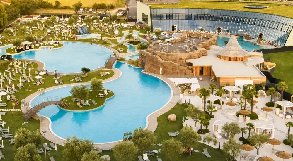 Aquardens thermal park pools near Verona and Lake Garda