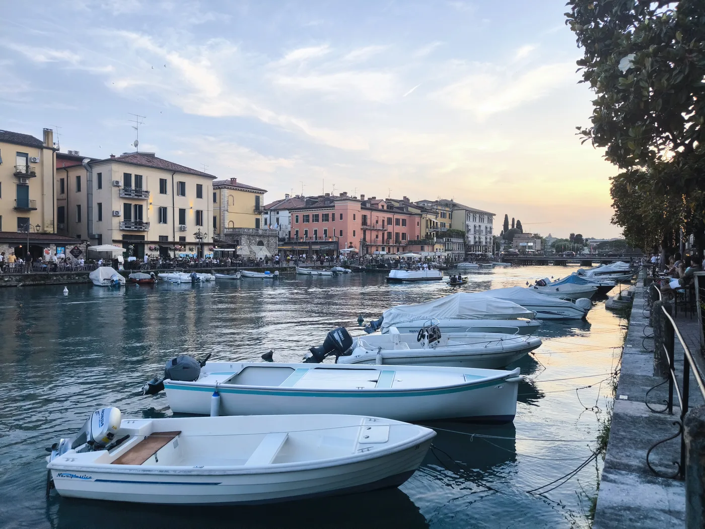 Canal view from Dispensa Ufficiali in Peschiera del Garda