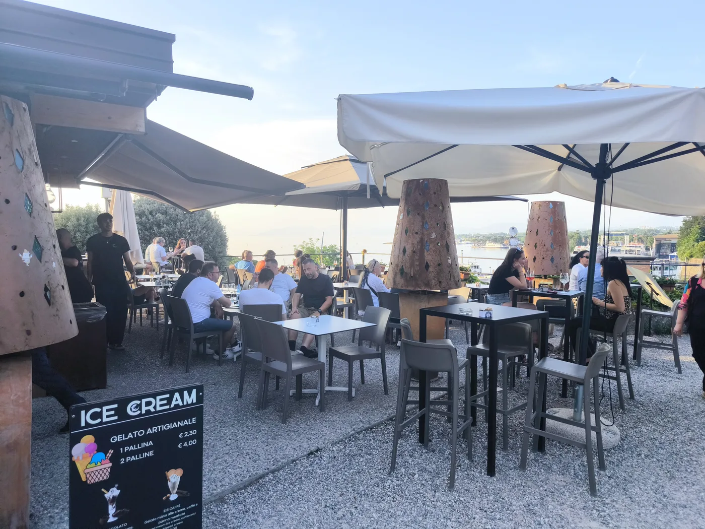Panoramic view from Il Kiosko in Peschiera del Garda