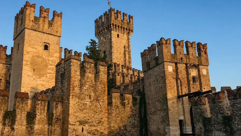 Scaligero Castle in Sirmione on Lake Garda