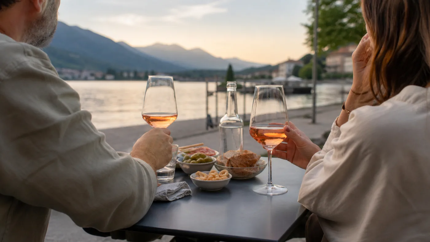 Bardolino wine, vineyards, and Lake Garda scenery
