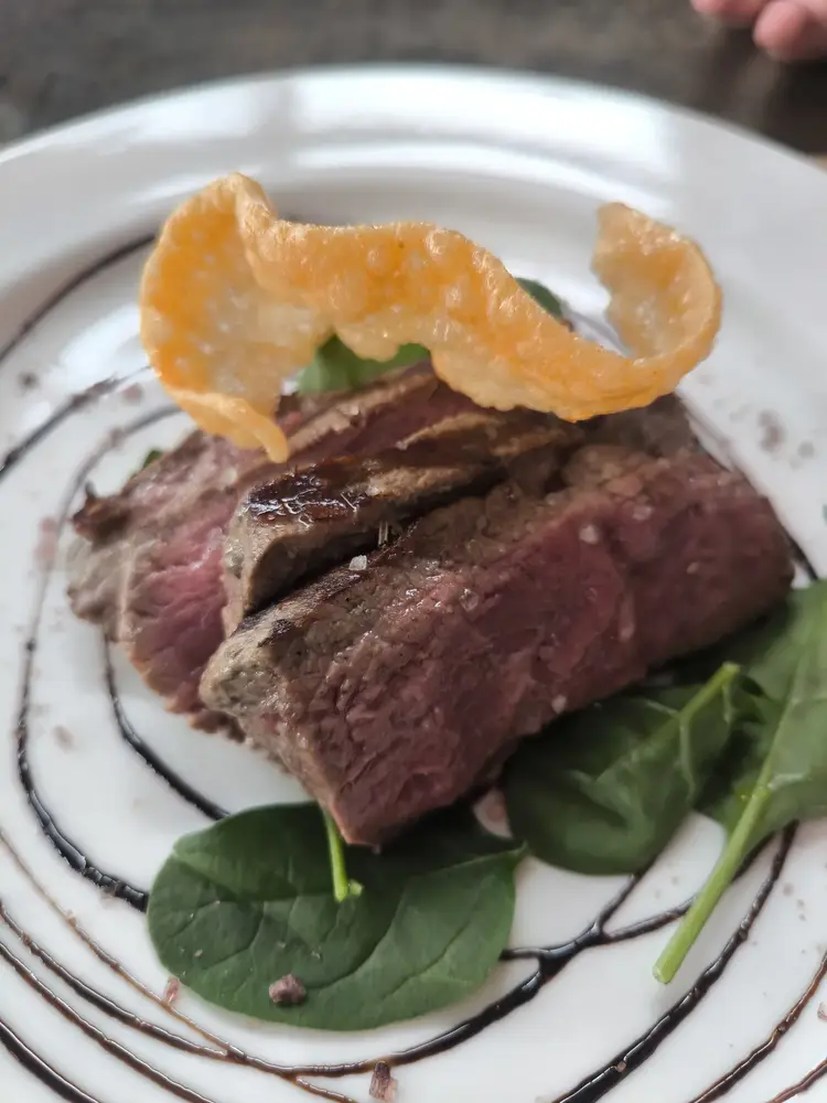 Restaurant dish at Masi Tenuta Canova near Lazise